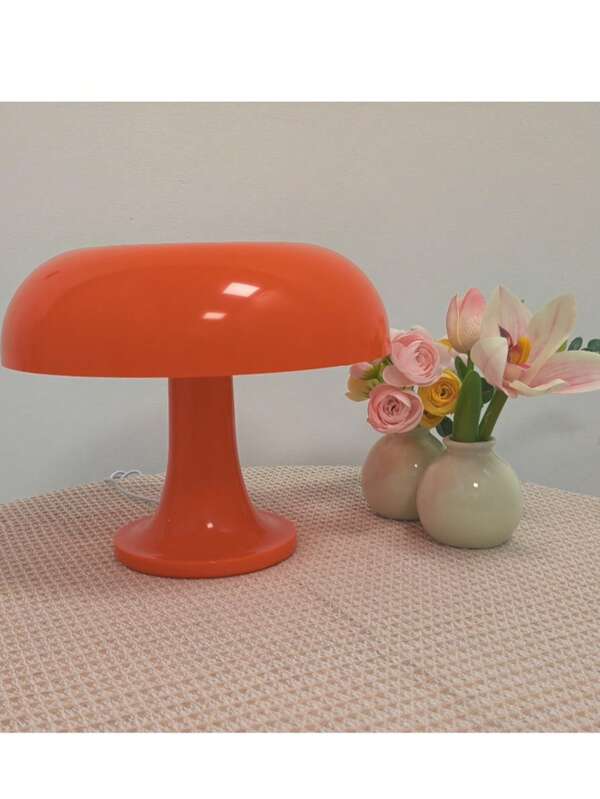USB Powered Mushroom Lamp, 3 Color Changing, Round Cream Style, Suitable For Hotel, Bedroom, Living Room, Study, Creative Artistic Decor Lighting, Modern Minimalist, Portable, Desk, Reading, Atmosphere Light