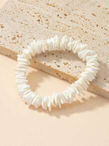 1 pièce Bracelet délicat et à la mode avec perles de coquillage pour femmes