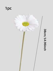 5 件 14.96 英寸人造雏菊人造花非洲雏菊用于婚礼装饰婚礼花束家居装饰卧室客厅装饰户外花园桌面装饰花瓶装饰庭院装饰走廊阳台装饰夏季装饰生日礼物毕业礼物，秋季装饰，秋季