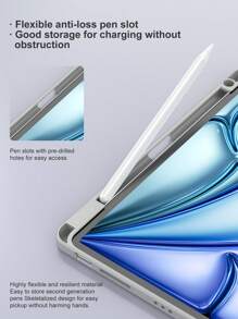 Solid Color Y-Fold Flat Tablet Case For IPad 11(A16 2025) Protective Multi-Angle Stand With Pencil Slot, Acrylic Back Cover Anti-Scratch & Anti-Bend, Magnetic Auto Sleep/Wake, With IPad 10th Generation 2022 Comes With Lens Protection Slice For IPad Air 4/Air5/Air 11(M2)/Air 11(M3) 2025 With IPad 7th 8th 9th Gen (10.2-Inch) Pro 11 2018 2020 2021 2022 PU Artificial Leather-Grey