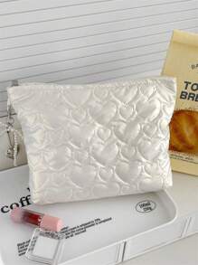 1件装Slouchy Love收纳袋简约绗缝清新防水大容量商务旅行便携手提包 - 彩色 - 查看 7