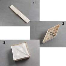 ALYER Collapsible Bra(A-C Cup) Drawer Organizer,Durable Cloth Storage Box Bins Dividers For Panties,Underwear,Socks,Lingerie(Beige-7 Cells)