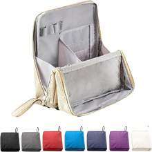 Doresty Makeup Bag,Standing Waterproof Spacious Vertical Make Up Organizer Bag - Blue - View 3