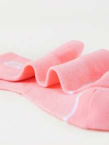 5 pares de calcetines hasta la pantorrilla para niños, calcetines de red y malla para niñas en rosa, blanco, color contrastante, multicolor, con letra "P", a rayas, de doble raya en estilo deportivo, de alta elasticidad, calcetines de red y malla hasta la pantorrilla, adecuados para todas las estaciones, aptos para uso diario de estudiantes, pueden combinarse con zapatillas casuales, zapatos de vestir, ideal para la temporada de vuelta al colegio