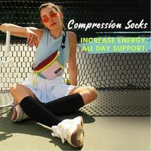 6 Pairs Copper Compression Socks (15-20 MmHg), Unisex - For Running, Hiking, Cycling, Travel - Improves Blood Circulation