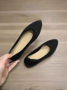 1 Pair Women's Casual Soft Bottom Loafers, Versatile Comfortable Flat Shoes For Work, Sightseeing, Commuting, Travel