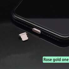 3pcs Metal Dust Plug Compatible With IPhone 14 Pro Max Charging Port, Headphone Jack Stopper, Compatible With IPhone 13 - Multicolor - View 10