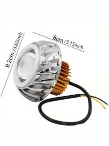 1 pezzo Faro a proiezione universale per motocicletta con luce a LED a doppio occhio da angelo e demone, lente faro per moto, luce ausiliaria per atmosfera