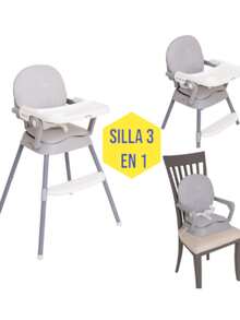 Silla Periquera Portátil para Bebé – Color Gris, Liviana y Segura | PEKE BABY - Gris - Ver 3