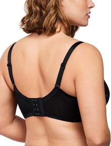 Minimizer Bras Women Full Coverage Underwire Bras Plus Size Lifting Lace Bra Heavy Breast - 黑色 - 查看 5
