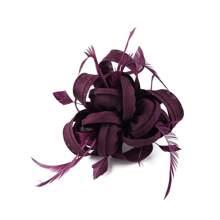 1Pc Fascinator Hats For Women - Tea Party Hats Fascinators Kentucky Headband Derby Hat Wedding Feathers Ribbon Headwear, Tiny Hats, Mini Fascinator, Mini Top Hat , Mini Cap, Head Piece, Rave Accessories, Gifts