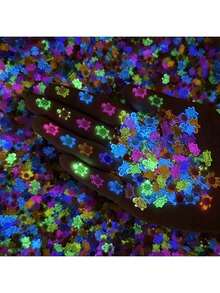 100 件迷你风景卡通夜光可爱小海龟奶油色小海龟树脂 DIY 装饰、美甲配件