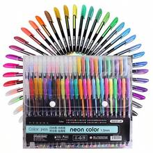 12/24pcs Metal Glitter Gel Pens For School/Office, Adult Coloring Books, Journals, Art Painting, Promotion Pens, School Supplies,Back To School - Multicolor - View 12