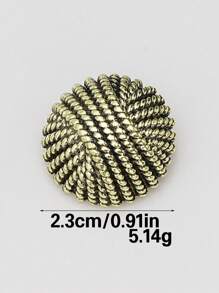 8 peças/pacote Botões Redondos de Superfície de Metal Vintage, Adequado para Uniforme Escolar, Decoração de Roupa Especial, Camisa, Suéter, Terno, Casaco, Acessórios de Costura de Metal, Roupas DIY Artesanais