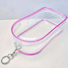 1pc For LABUBU Display Case Dust-Proof Storage Bag - Large, Portable And Waterproof PVC Storage Bag With Key Ring For Plush Toys, Cables, Headphones, Cosmetics And Accessories - Perfect For Valentine's Day, Valentine's Day, Back To School Gifts, Wansheng Gifts,New Year Gifts, Decorative Storage Boxes