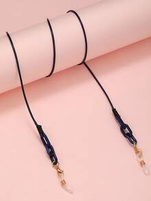 1 件女士复古蜡绳椭圆形口罩链，手工制作的眼镜挂绳配件 - 彩色 - 查看 7