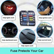 306PCS Car Blade Fuses Assortment Kit Assorted Blade Auto Car Truck Automotive