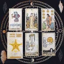 Baraja de Tarot vintage de estilo español misterioso - Libera el poder de la adivinación, 78 cartas para principiantes