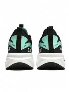 男士轻便透气碳板爆米花减震回弹跑步鞋，适合夏秋季 - 墨綠色 - 查看 5