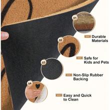 Hi Door Mat Outdoor Indoor Welcome Mats NonSlip Durable Welcome Door Mat Outdoor For Front Door Entrance Resist Dirt Easy To Clean 17 X 30