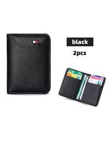 Men's Minimalist Slim Multi-Compartment Large Capacity Card Holder Wallet