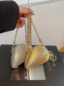 韩国小众精致口红包辣妹包斜挎链条包女单肩迷你零钱包配饰包女晚装包 - 彩色 - 查看 3