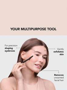 12 件黑色眉毛剃须刀和剃须刀套装，带精密保护盒的眉毛修剪器和剃须刀，去角质和体毛脱毛工具，带长柄刀片的面部和眉毛剃须套装，适合日常使用或旅行 - 黑色 - 查看 5