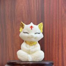 1pc Fox Shape 3D Candle Mold For Meditation, Silicone Plaster Craft Painting Figurine DIY Mold
