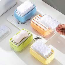 Multifunctional Laundry Soap Box For Soap Holder,Portable Scrubbing Soap Dispenser Roller Soap Cleaning Storage Foaming Box For Home Bathroom Kitchen,Laundry Cleaning Brush Soap Box (Blue) - 綠色 - 查看 7