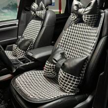 Four Seasons Universal Car Seat Cushions, Small Fragrance Style, Breathable And Comfortable Car Seat Cushions, Fashionable And Light Luxury Car Seat Cushions, Driver Seat Cushions, Car Comfortable Seat Cushions, Temperament, Simple And Exquisite Style, Showing A Unique Lady Temperament
