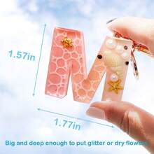 104pcs Alphabet Silicone Resin Mold, Letter & Number Epoxy Resin Mold Keychain Jewelry Mold For Resin Casting With Keyring And Pliers Set For Making Keychains/House Numbers