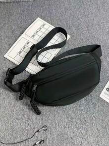 Waterproof Large - Capacity Chest Bag | Minimalist Fashion Design | Perfect For Daily Commute, Travel Adventures, Outdoor Hiking & Streetwear Styles | Lightweight Waist Pack For Men | Ideal For Storing Phones, Wallets, Essentials 2 0s Style Streetwear