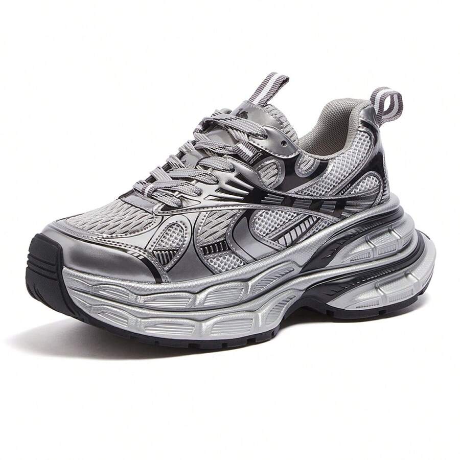 CAMEL CROWN 女士休闲鞋，夏季时尚厚底运动鞋，厚底休闲厚底运动鞋