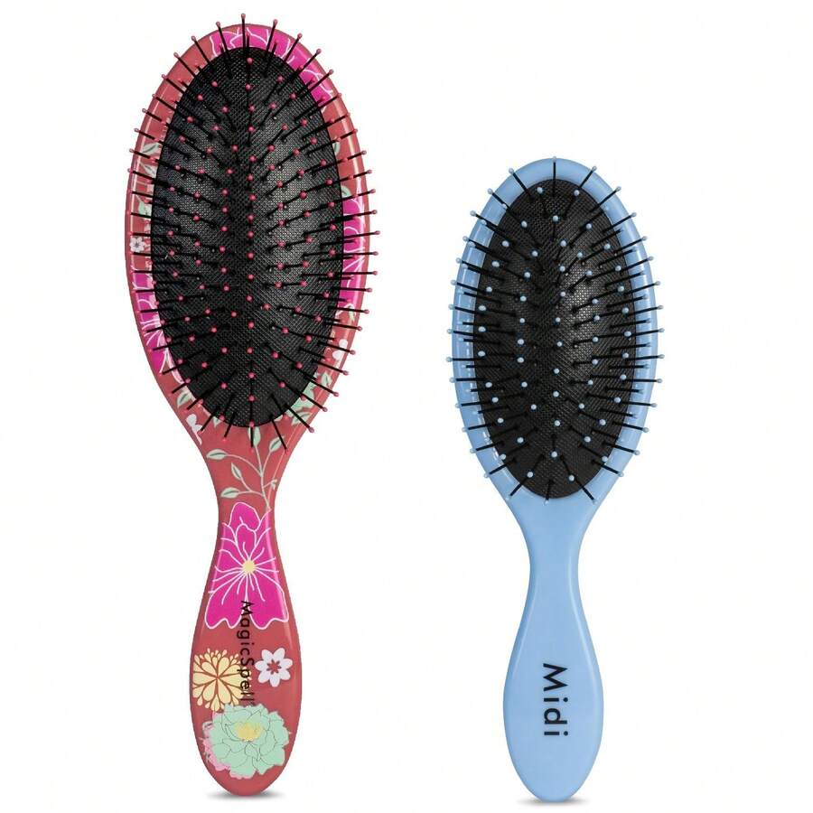 Pro 2 BRUSH-Set All Hair Types (Red  Light Blue) - Blue - View 1