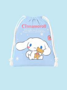 Sanrio 1pc Sanrio & Melody Small Storage Pouch, Portable & Practical Storage Item, Can Store Accessories & Hair Clips