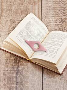 5-Piece Acrylic Thumb Book Holder, Book Page Holder, Thumb Press Bookmark, Reading Aid For Teachers Artistic Style Readers, Students, School Supplies, Back To School - Multicolor - View 7