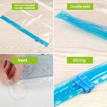 Storage Compression Bags Vacuum Storage Bags Set Cabinet Storage With Hand Pump - Space Saving, Sealable And Compressible, Dust And Moisture Proof, Suitable For Dormitory, Wardrobe And Moving 5pcs Transparent Vacuum Compression Bags Waterproof Storage Bags Large Size Quilt Clothes Storage Bags Home Clothes Bedding Quilt Vacuum Bags