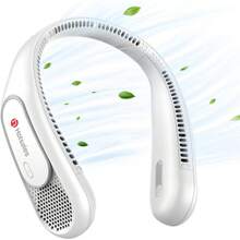 Neck Fan, Hands Bladeless Neck Fans Portable Rechargeable, 6000 MAh Battery Operated Wearable Personal Fan, Cooling Neck Fan, 3 Speeds, USB Fan Gifts Men, Women, Travel, Outdoor - Green - View 10