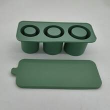 1 Peça de Forma de Gelo de Sílica com Tampa Cilíndrica, Compatível com , Moldes Grandes para Copos Térmicos, Bandejas de Gelo para Suco de Verão para Congelador, Festa, Viagem, Casamento, Aniversário, Cozinha, Armazenamento, Outdoor.
