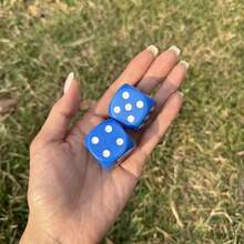 30mm 超大亚克力圆角斑点骰子套装，适用于桌面游戏、派对、万圣节、桌面、KTV、圣诞节和万圣节礼物、数学教学、计数骰子，理想之选