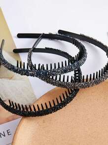 2 Stück/Set vielseitige bunte Strass Haarreife für Frauen, können verwendet werden um lose Haare zu fixieren, geeignet für den täglichen Gebrauch und zum Waschen, verleihen einen modischen und eleganten Touch, Haarband, Haarreifen