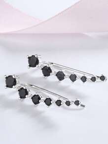 1 Pair Of Exquisite, Elegant, Luxurious, Sparkling Seven Star Earrings, Fashionable And Casual Style, Jewelry Accessories, Suitable For Women's Daily Wear, Holiday Gifts, Ideal Choice For Valentine's Day, Suitable For All Seasons
