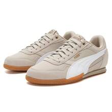 Puma Zapatillas de mujer de corte bajo con cordones, BELLA DONNA NYLON, zapatos deportivos ligeros y cómodos, para uso casual y diario, 403554 - Gris grava-Blanco Puma-Dorado - Ver 9