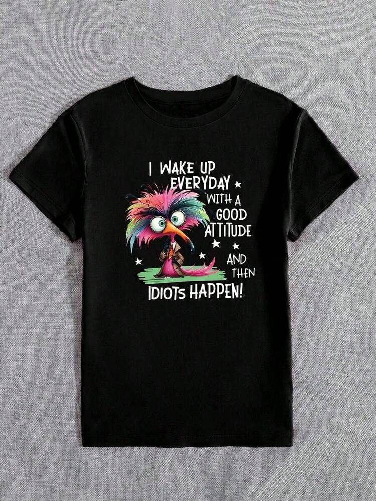 Camisetas de mujer - Negro - Añade 5