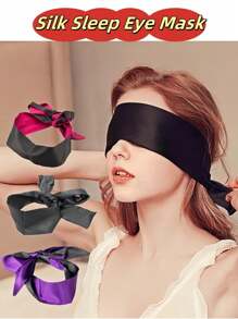 1 pièce Ruban de sommeil interactif pour couple - Masque pour les yeux à ruban pour le masque (bordeaux/violet/noir) Essentiel pour bloquer la lumière pour un sommeil profond pendant les voyages, fournitures pour femmes pour les fêtes, les soirées entre célibataires