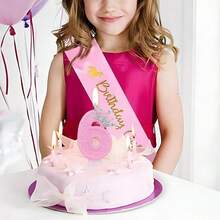 Pink Crown Birthday Cake Candles/Romantic Cake Pink Number Candles/Straight Wax 0-9 Creative/Queen Princess Wishing Candles/Candlelight Anniversary Cake Decoration Candles/Cake Top Decoration Suitable For Birthdays/Weddings/Bachelor Parties - Pink + Crown - View 10