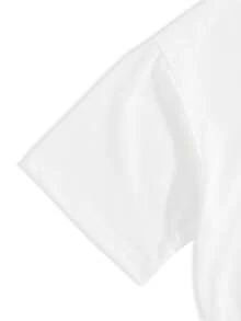 Plus Size Women's Fun Gift For Fitness Enthusiasts, Fitness T-Shirt, Funny Weightlifting Shirt, Fitness Shirt, Crew Neck Short Sleeve Design, Classic White, Suitable For Casual Everyday Wear, Workout, All Seasons Summer - White - View 4