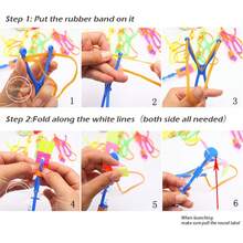 50Pcs Amazing Light Arrow Rocket Helicopter Flying LED Light Party Fun Gift Rubber Band Catapult,Party Atmosphere Supplies