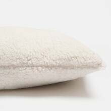 Long Bolster Pillow Teddy Fleece Body Cushion - CREAM - View 11