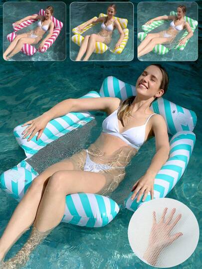 1 Piece Inflatable Pool Float Mattress, Summer Pool And Beach Party Accessory, Perfect Gift For Vacation And Poolside Relaxation, Beach Essentials